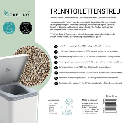 Trelino® • Trenntoilettenstreu, 7 Liter